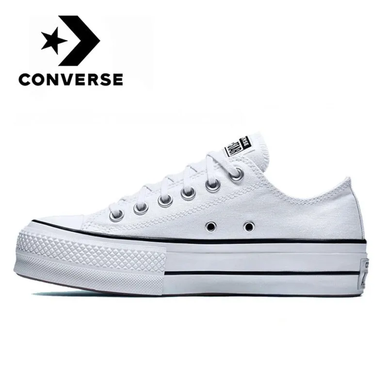 Original Converse Run Star Hike Platform High Top Men and Women Unisex Skateboarding Sneakers Black Classic Canvas Shoes