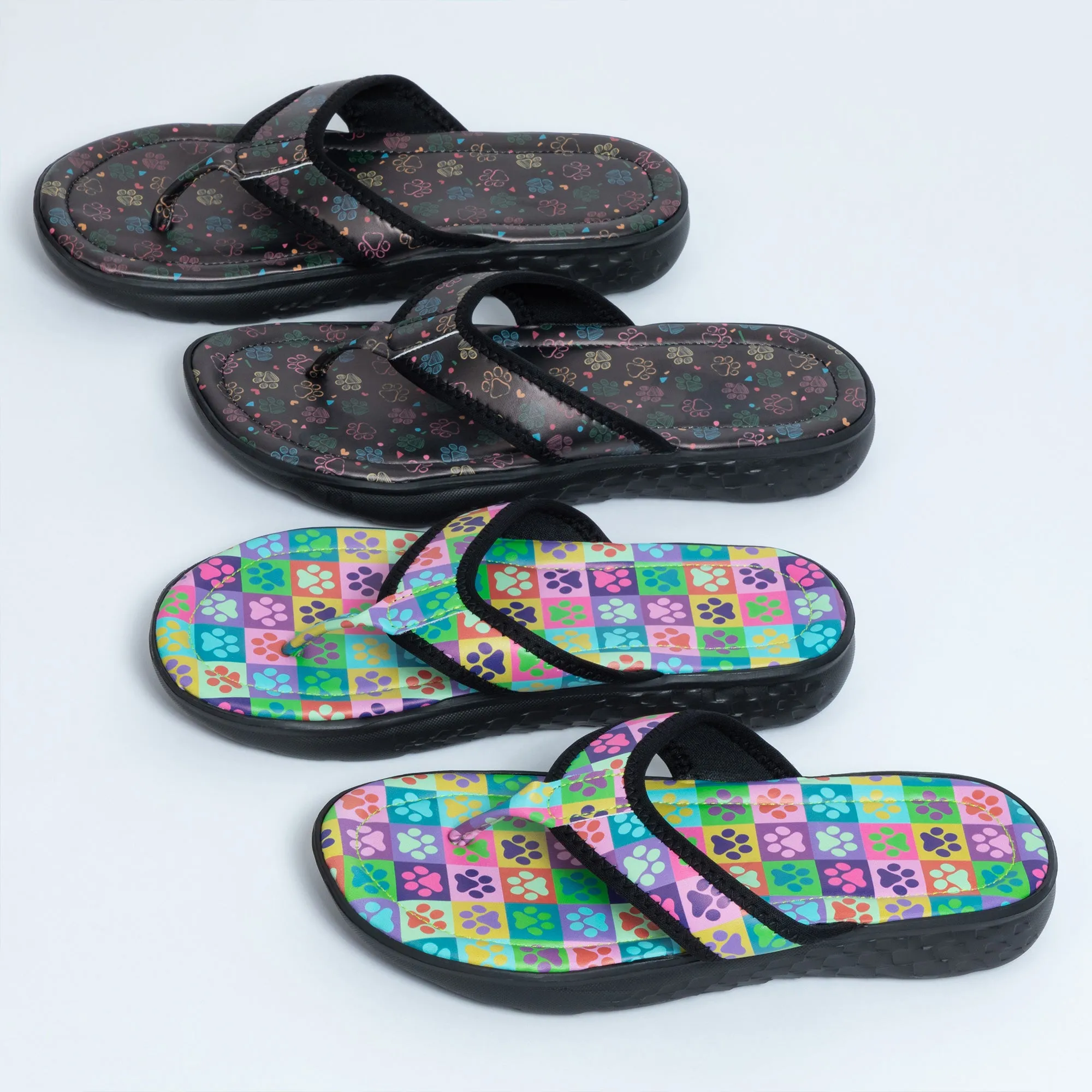 Paw Print Favorite Flip Flops