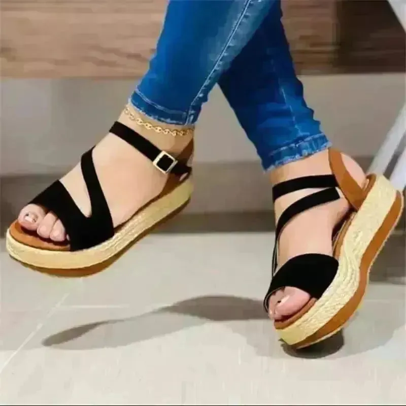 Platform Mid Wedge Sandals for women