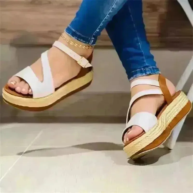 Platform Mid Wedge Sandals for women