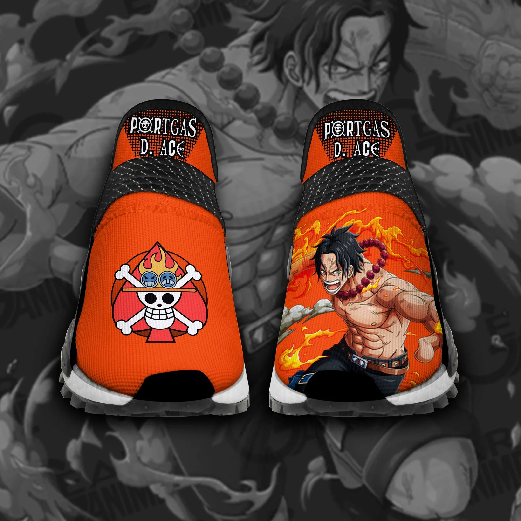 Portgas D Ace Shoes Fire Fist OP Custom Anime Shoes TT11