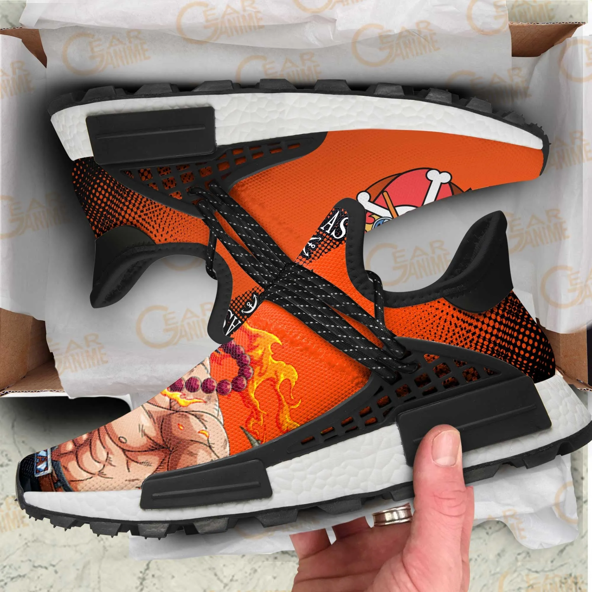 Portgas D Ace Shoes Fire Fist OP Custom Anime Shoes TT11