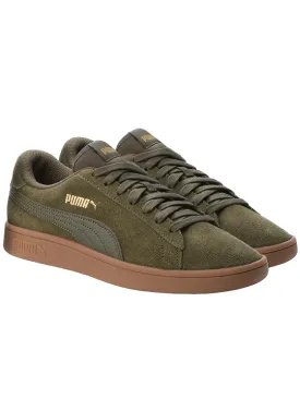 Puma sneakers bassa da uomo in suede Smash v2 364989 19 verde foresta