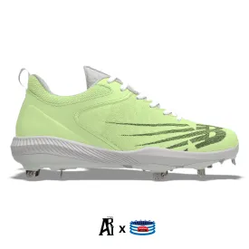 "Lime Pastel" New Balance FuelCell 4040v6 Cleats by Stadium Custom Kicks