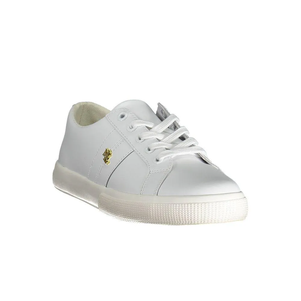 Ralph Lauren White Polyester Sneakers