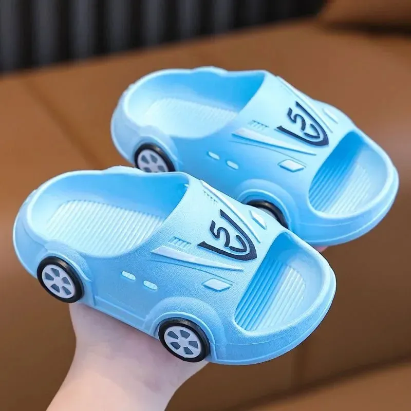 Summer Child shoes LED Lights slippers Boy Girl Luminous Sandals Baby Indoor Soft Bottom Slippers Kid Home Parent-child Sandals