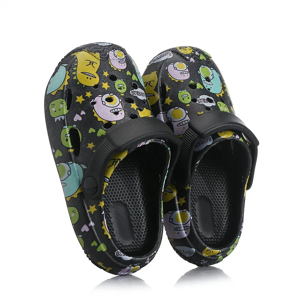 Summer Children Slippers Cute Cartoon Print Hole Shoes Soft Anti-Slip Slippers Sandal for Boy Girl Fashion Beach Flip Flop