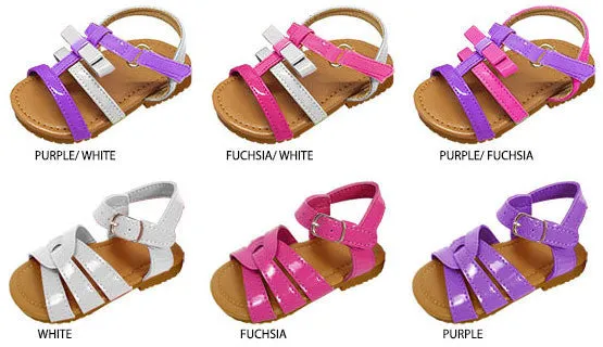 toddler girls assorted patent sandals Case of 72