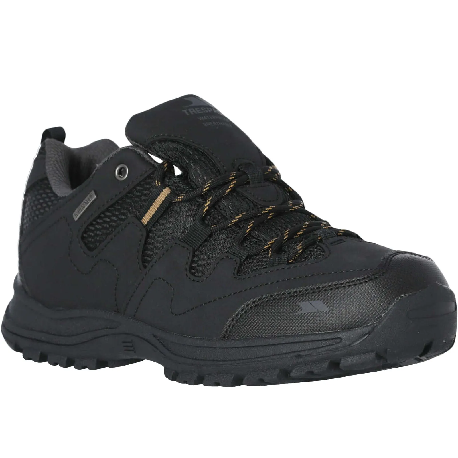 Trespass Mens Finley Low Rise Waterproof Walking Shoes