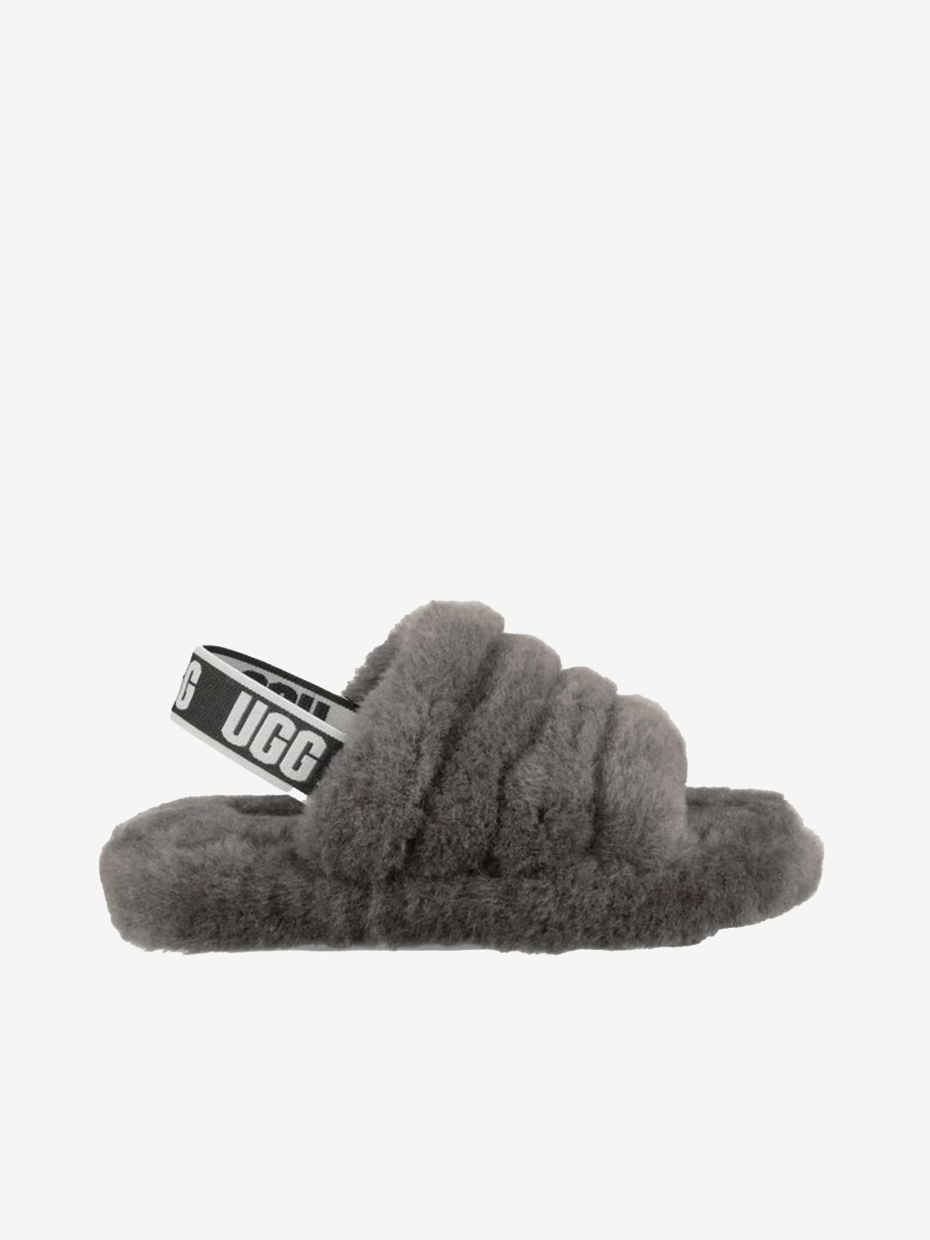 UGG Girls Sheepskin Fluff Yeah Sandals