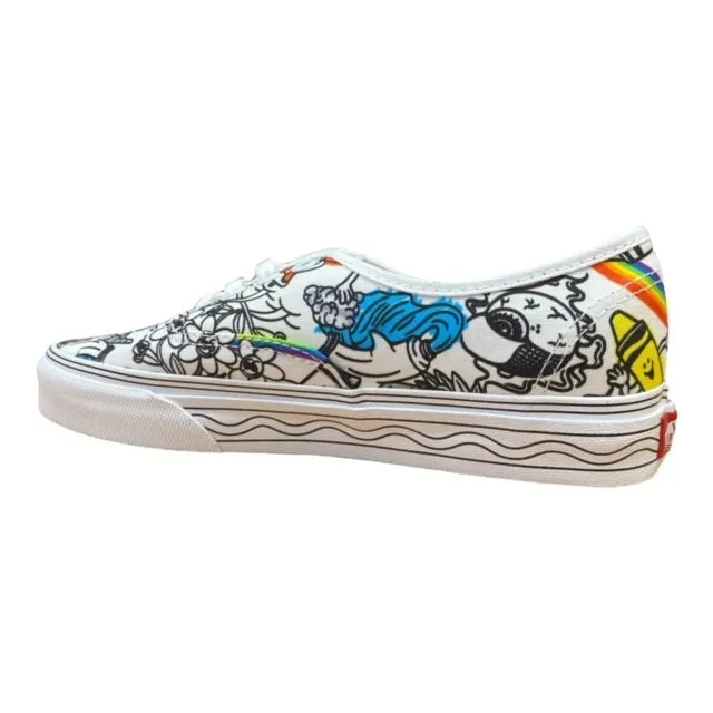 Vans scarpa sneakers da adulti Authentic VN0A5KRDARE DIY-bianco fantasia