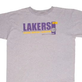 VINTAGE NIKE NBA LOS ANGELES LAKERS 1990S GREY TEE SHIRT SIZE XL