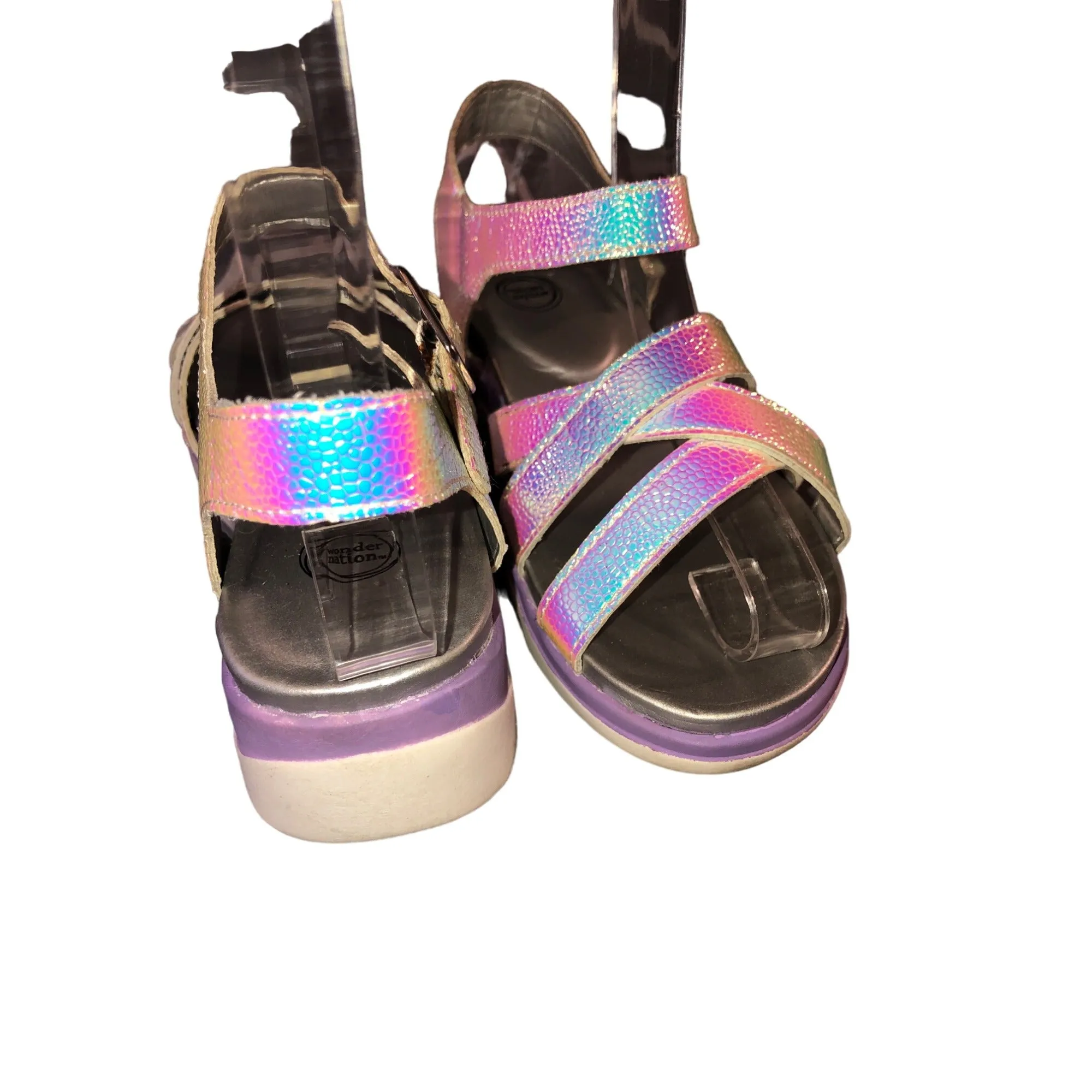 Wonder Nation  Little Girls Chunky Platform Sport Sandal Size 13